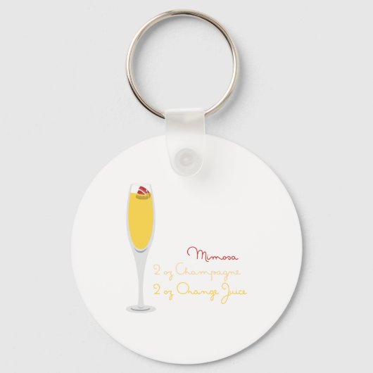 Mimosa Recipe Sleutelhanger (Voorkant)