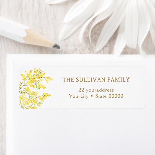 Mimosa return address label (Insitu)