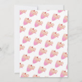 Mimosa Roze Black Bridal Shower Kaart (Achterkant)