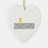 Mimosa Sign Keramisch Ornament (Rechts)