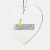 Mimosa Sign Keramisch Ornament (Links)