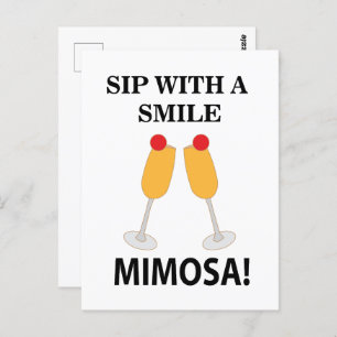 Mimosa slok met een glimlach Mimosa Briefkaart