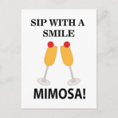 Mimosa slok met een glimlach Mimosa Briefkaart (Voorkant)