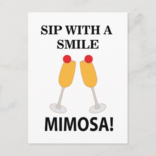 Mimosa slok met een glimlach Mimosa Briefkaart (Voorkant)