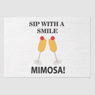 Mimosa slok met een glimlach Mimosa Tissuepapier