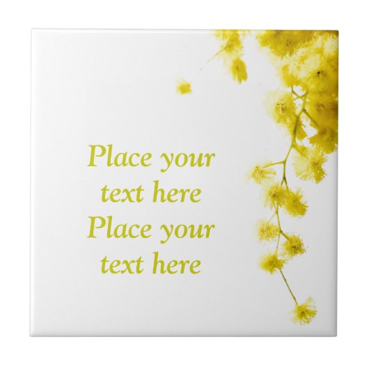 Mimosa Tegeltje (Voorkant)