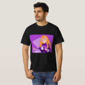 Mimosa vermiljoen - Zwarte Klaver T-shirt (Voorkant volledig)