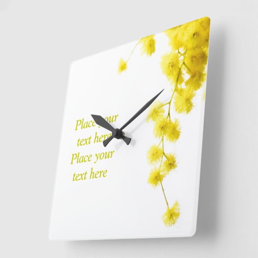 Mimosa Vierkante Klok (Hoek)