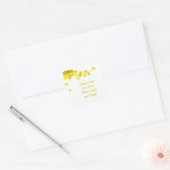 Mimosa Vierkante Sticker (Envelop)