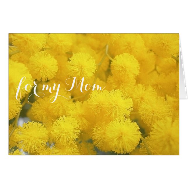 mimosa voor mam (Voorkant Horizontaal)