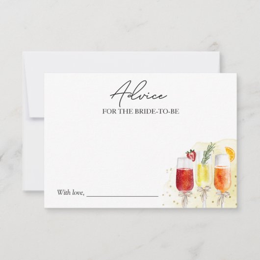 Mimosa Vrijgezellenfeest Advies voor de Bruid Kaar Kaart (Voorkant)