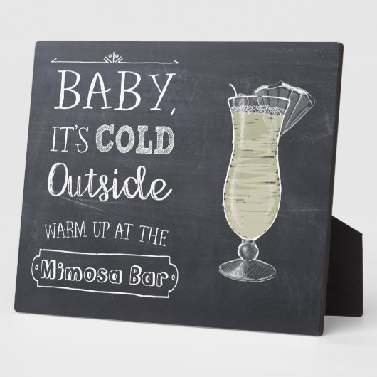 Mimosabar Bord Fotoplaat (Zijkant)