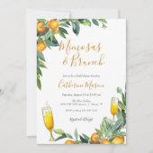 Mimosas Bruidsfeestje Kaart (Voorkant)