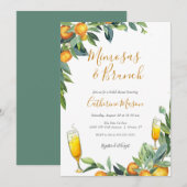 Mimosas Bruidsfeestje Kaart (Voorkant / Achterkant)