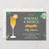 Mimosas en brunch bruiloft uitnodiging (Voorkant)