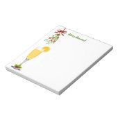 Mimosas en Mistletoe Kerstmis Notitieblok (Linkerzijde)