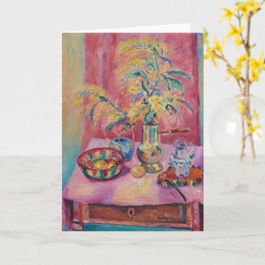 Mimosas | Henri Manguin Kaart (Gele Bloem)