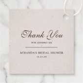 Mimosas & Huwelijk Bedankjes Labels (Achterkant)