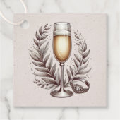 Mimosas & Huwelijk Bedankjes Labels (Voorkant)