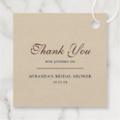 Mimosas & Huwelijk Bedankjes Labels (Achterkant)