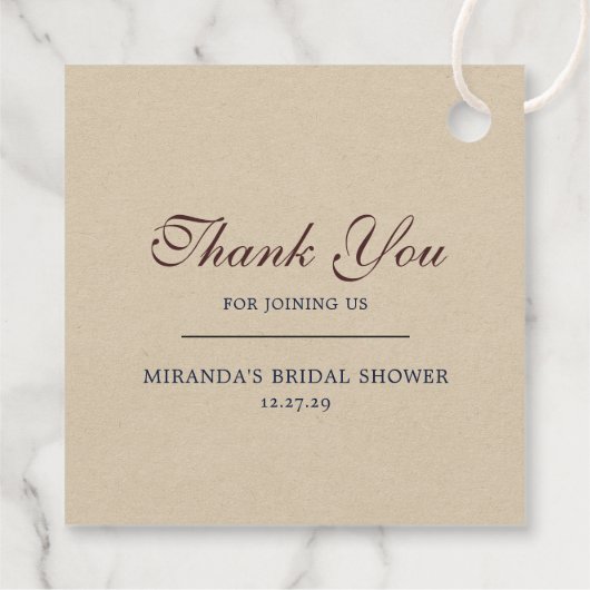 Mimosas & Huwelijk Bedankjes Labels (Achterkant)