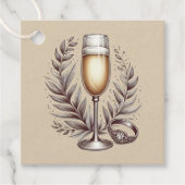 Mimosas & Huwelijk Bedankjes Labels (Voorkant)