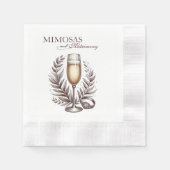 Mimosas & Huwelijk Servet (Voorkant)