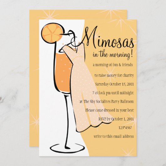 Mimosas Kaart (Voorkant / Achterkant)