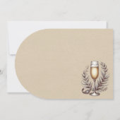 Mimosas & Matrimony Bridal Shower Invitation Kaart (Achterkant)