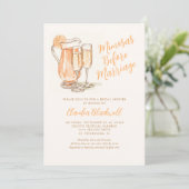 Mimosas voor het Vrijgezellenfeest Kaart (Staand voorkant)