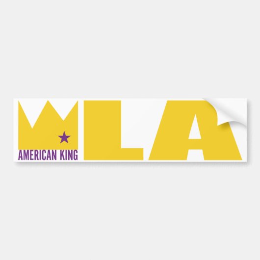 MIMS Bumpersticker - Amerikaanse koning van L.A. (Voorkant)