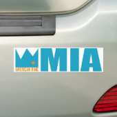 MIMS-Bumpersticker - Amerikaanse koning van MIA Bumpersticker (Op auto)
