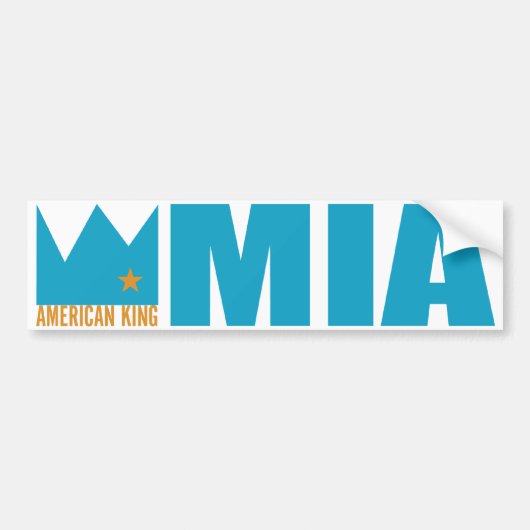 MIMS-Bumpersticker - Amerikaanse koning van MIA Bumpersticker (Voorkant)