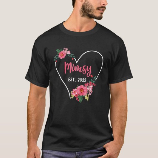 Mimsy Est 2022 Grandma to be , Zwangerschap Announ T-shirt (Voorkant)