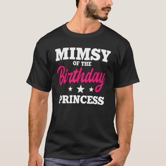 Mimsy van de Birthday Princess Party Bday Celebrat T-shirt (Voorkant)