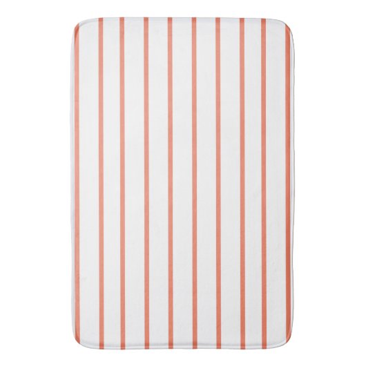 Min-bandpatroon zalm badmat (Voorkant Verticaal)