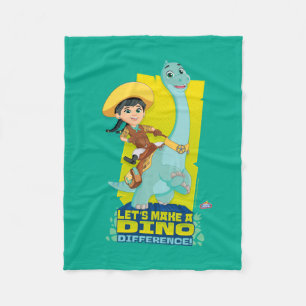Min en klaver   Een dino verschil maken Fleece Deken