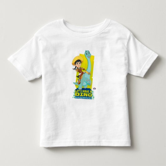 Min en klaver | Een dino verschil maken Kinder Shirts (Voorkant)