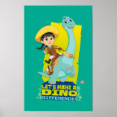 Min en klaver | Een dino verschil maken Poster (Voorkant)