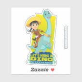 Min en klaver | Een dino verschil maken Sticker (Vel)