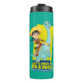 Min en klaver | Een dino verschil maken Thermosbeker (Voorkant)