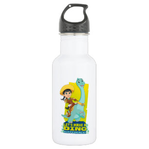Min en klaver Een dino verschil maken Waterfles