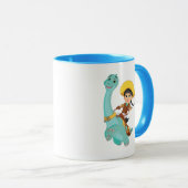 Min en klaver | Happy Cowgirl & Brontosaurus Ride Mok (Voorkant rechts)