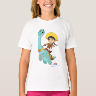Min en klaver Happy Cowgirl & Brontosaurus Ride T-shirt