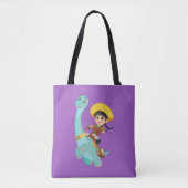 Min en klaver | Happy Cowgirl & Brontosaurus Ride Tote Bag (Voorkant)