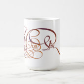 Min. in elegant script koffiemok (Center)