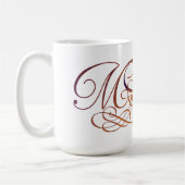 Min. in elegant script koffiemok (Links)