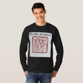 Min Jie School logo+Progressie van kanalen lang T-shirt (Voorkant volledig)