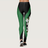 Min. Lichaam. Geest. Dogwood-Leggings (groen/zwart Leggings (Achterkant)
