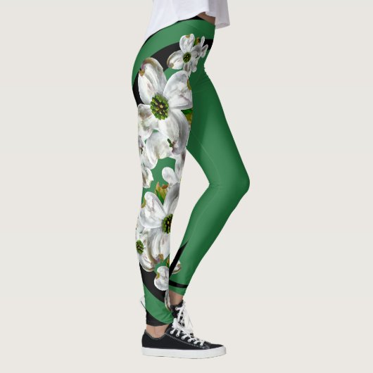 Min. Lichaam. Geest. Dogwood-Leggings (groen/zwart Leggings (Rechts)